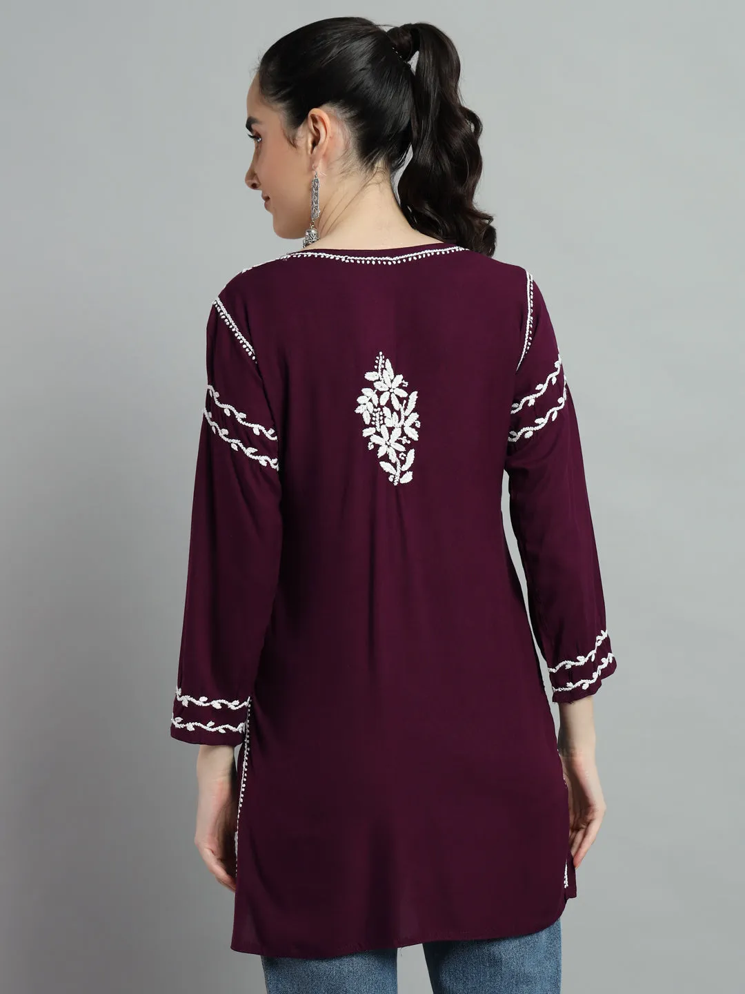 Cotton Rayon Short Vine Kurti for Women