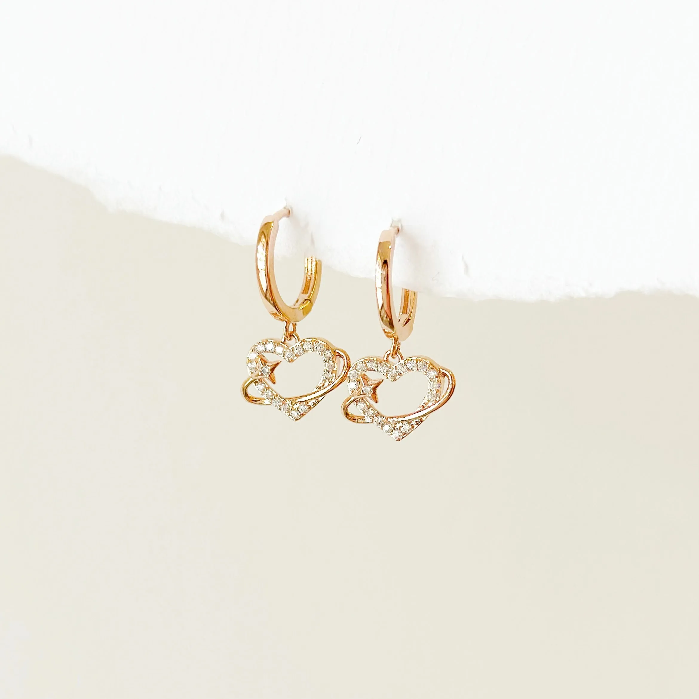 Cupid Huggie Hoop Earrings