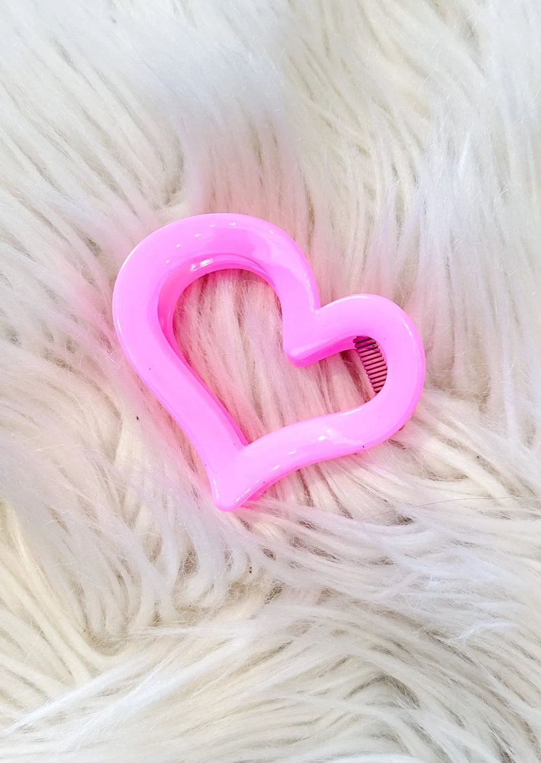 Cute Heart Hair Claw Clip