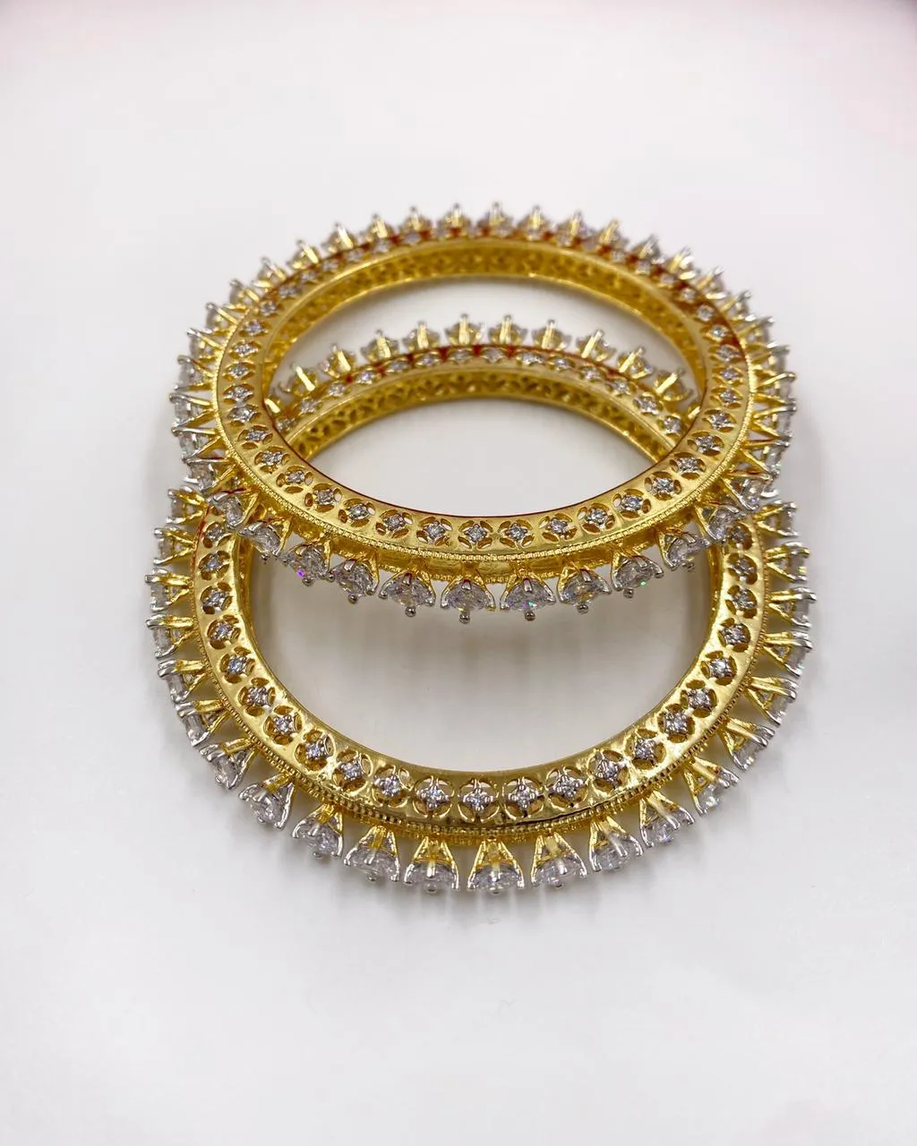 CZ Diamond Pacheli Bangles For Women By Gehna Shop