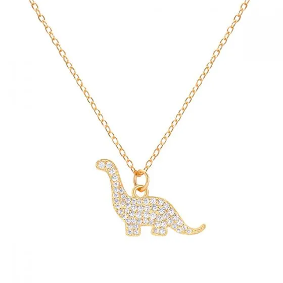 Dainty Dinosaur Pendant Necklace