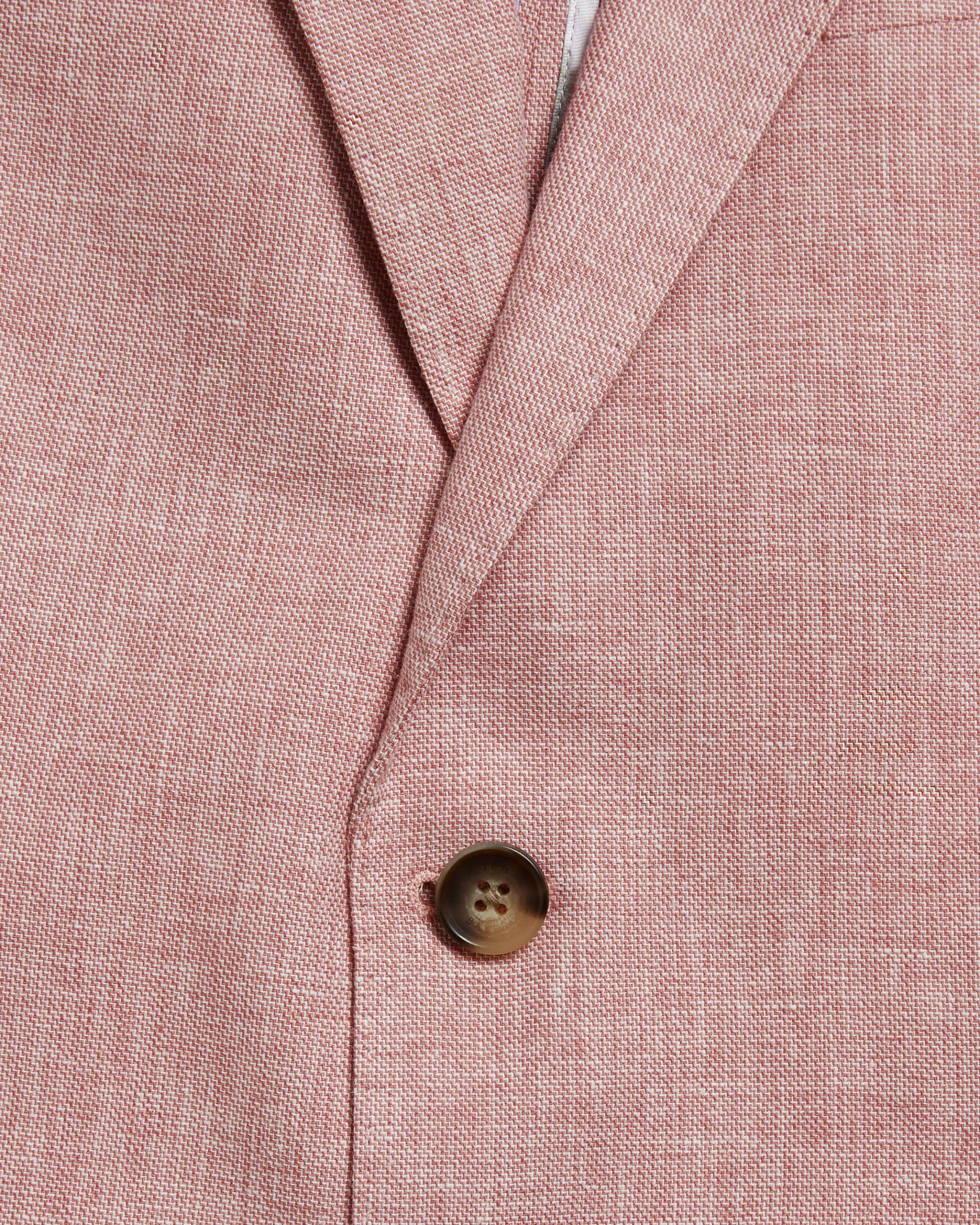 Damaskj Slim Fit Linen Blazer Lt-Pink