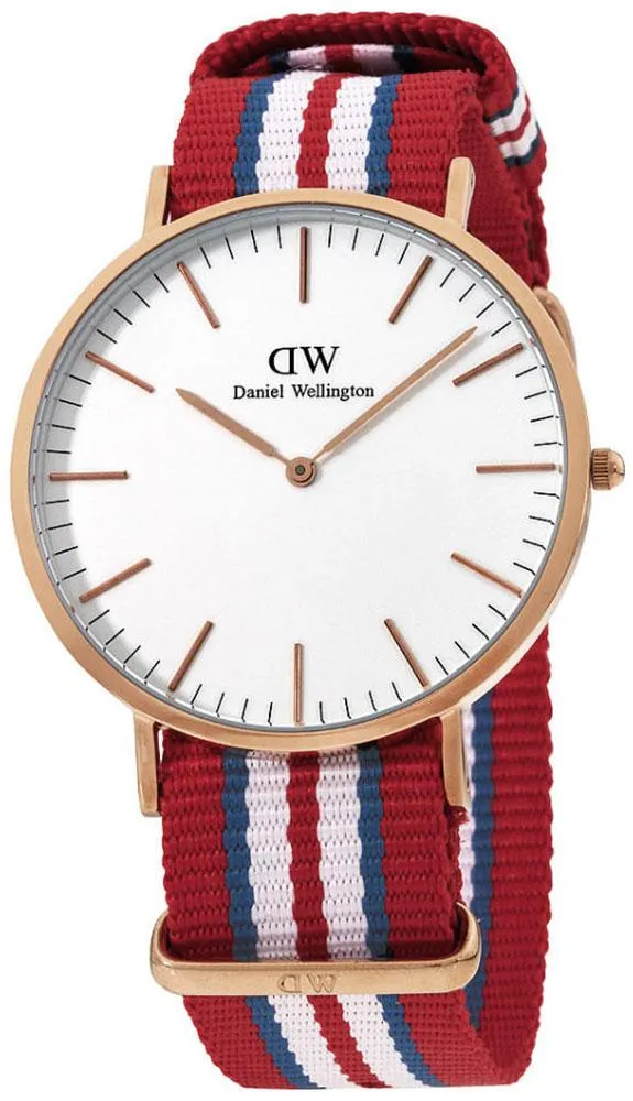 Daniel Wellington Classic Exeter White Dial Nato Strap Mens Watch 0112DW