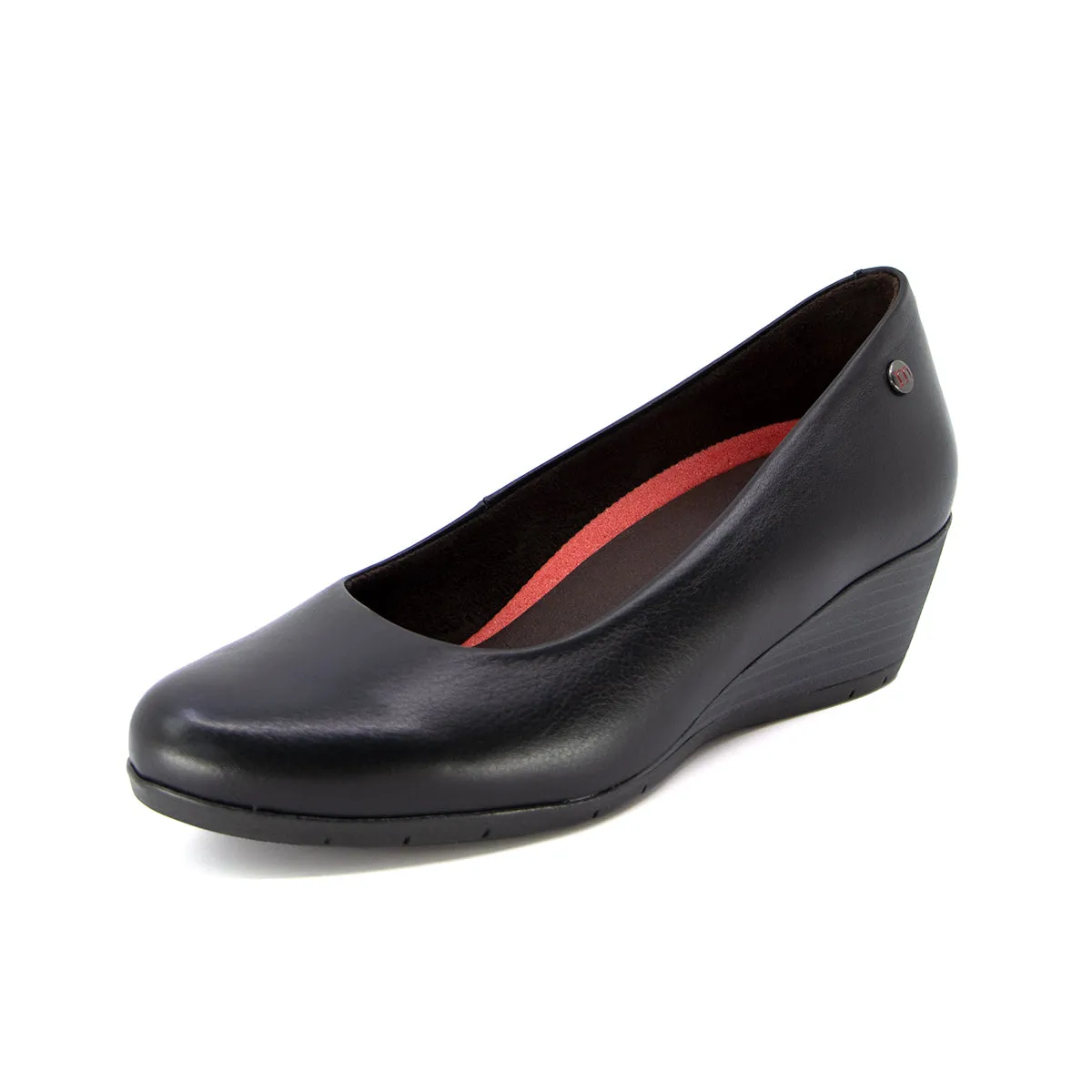 Dew Lux Black Extra Wide Fit Wedge