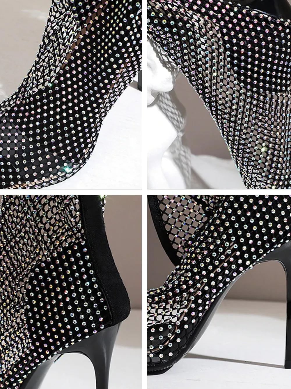 Diamante Detail Over The Knee Boot