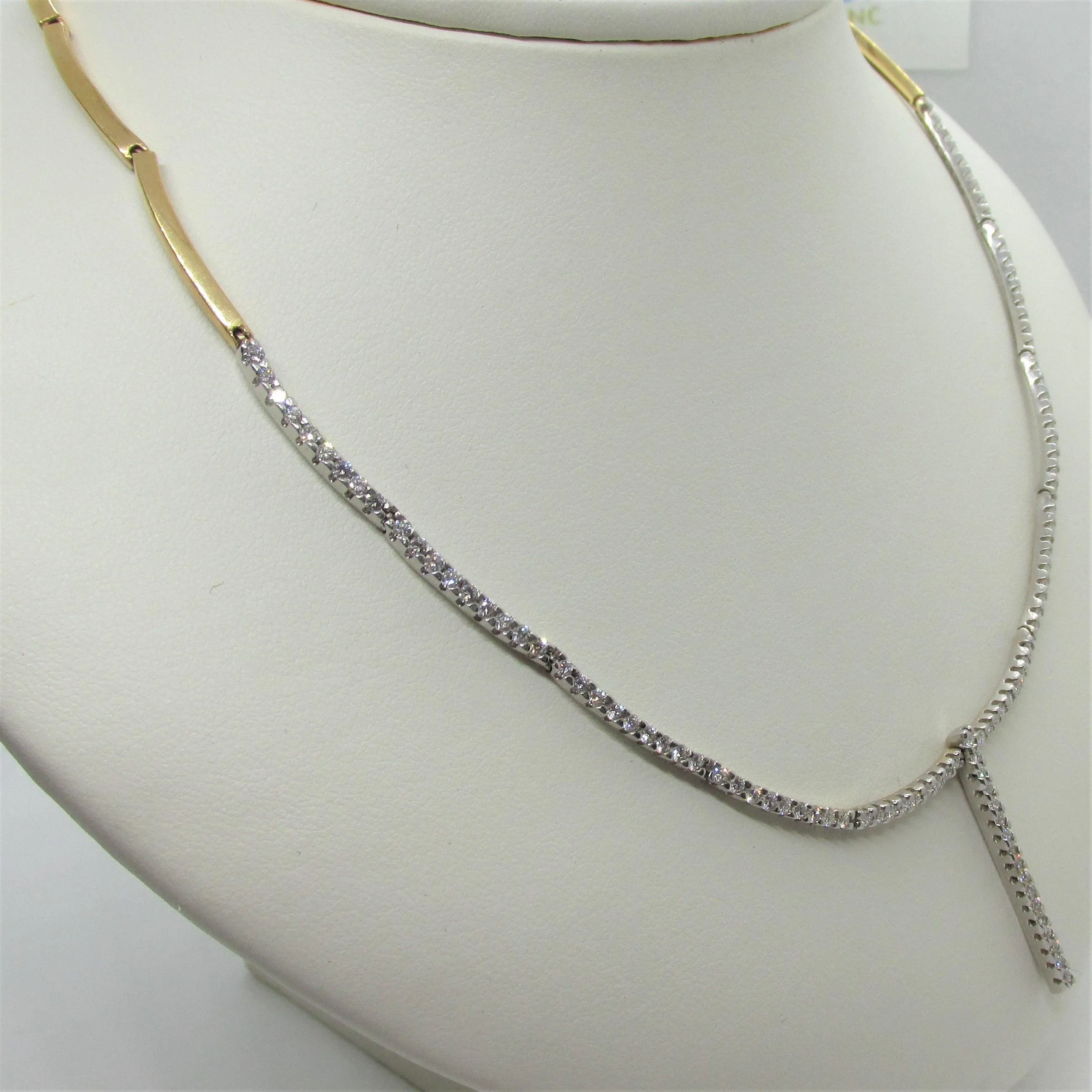 Diamond Drop Bar Necklace