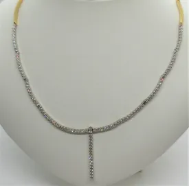 Diamond Drop Bar Necklace