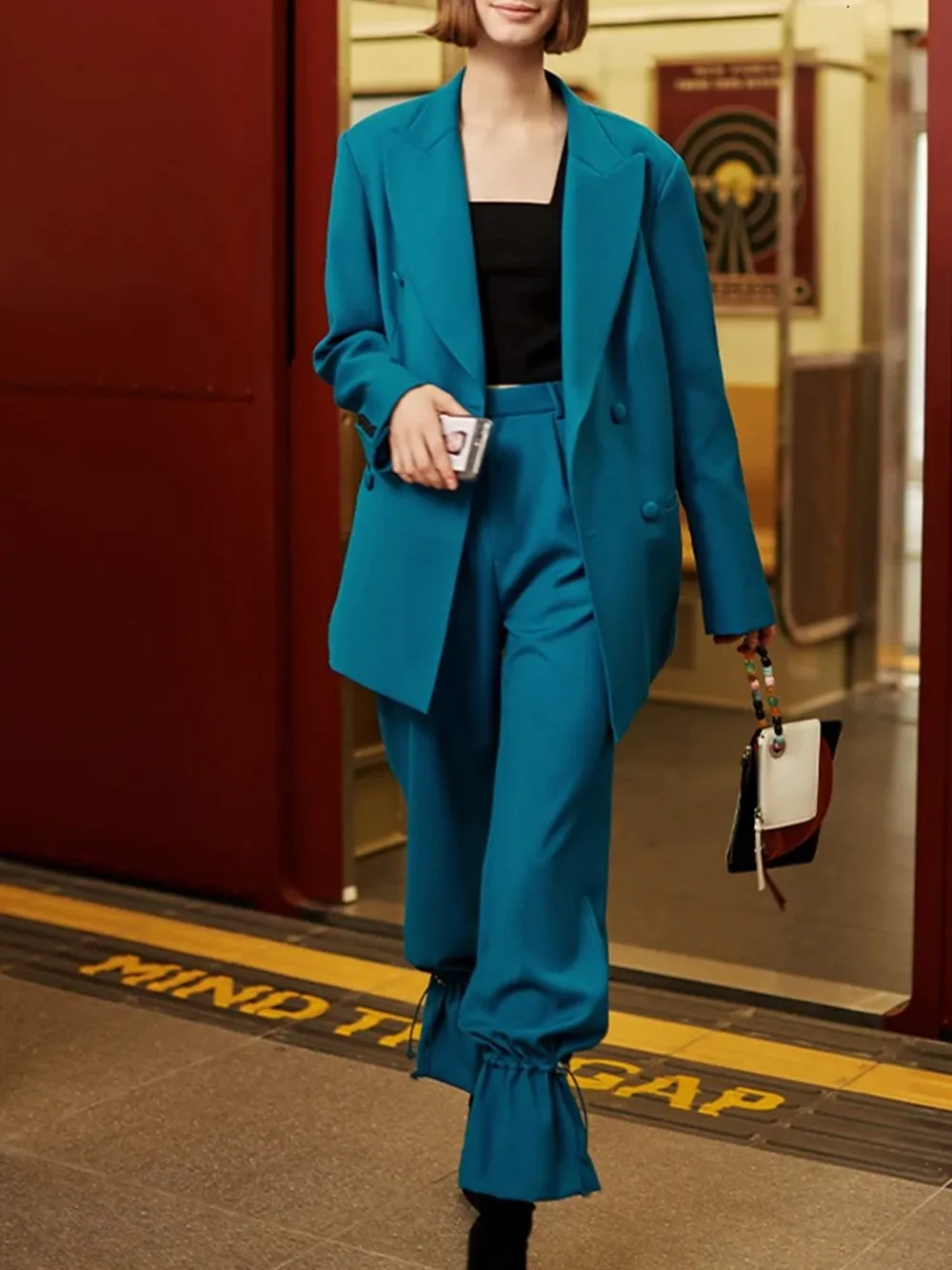 Drawstring Oversized Pantsuit