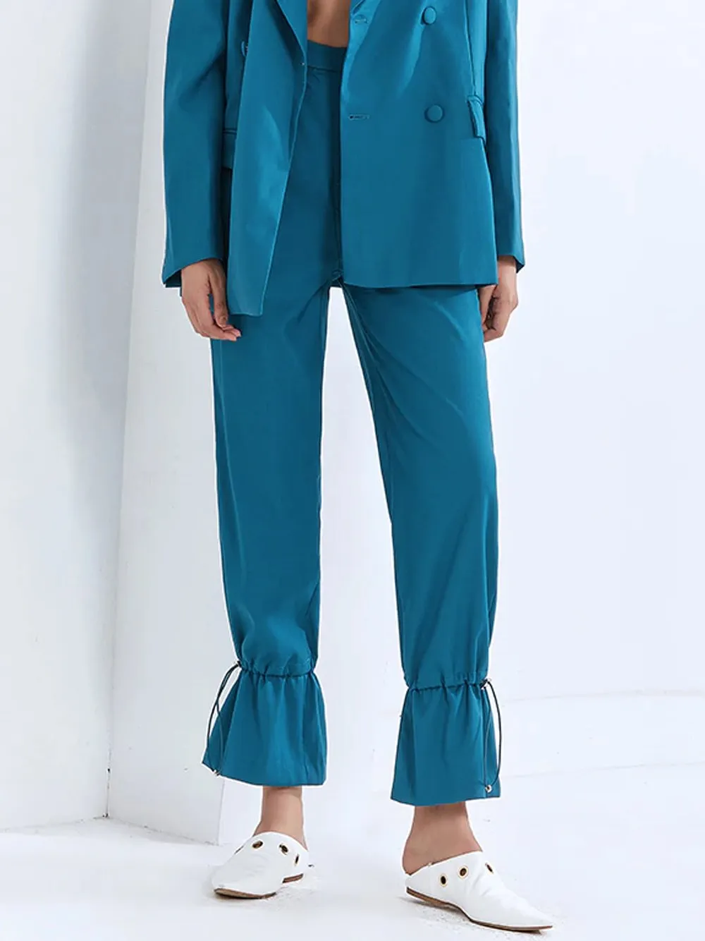 Drawstring Oversized Pantsuit