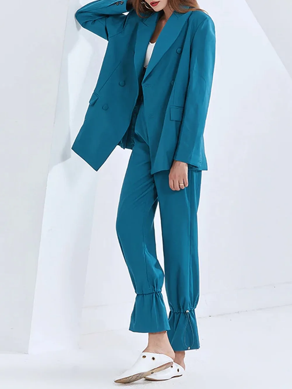 Drawstring Oversized Pantsuit