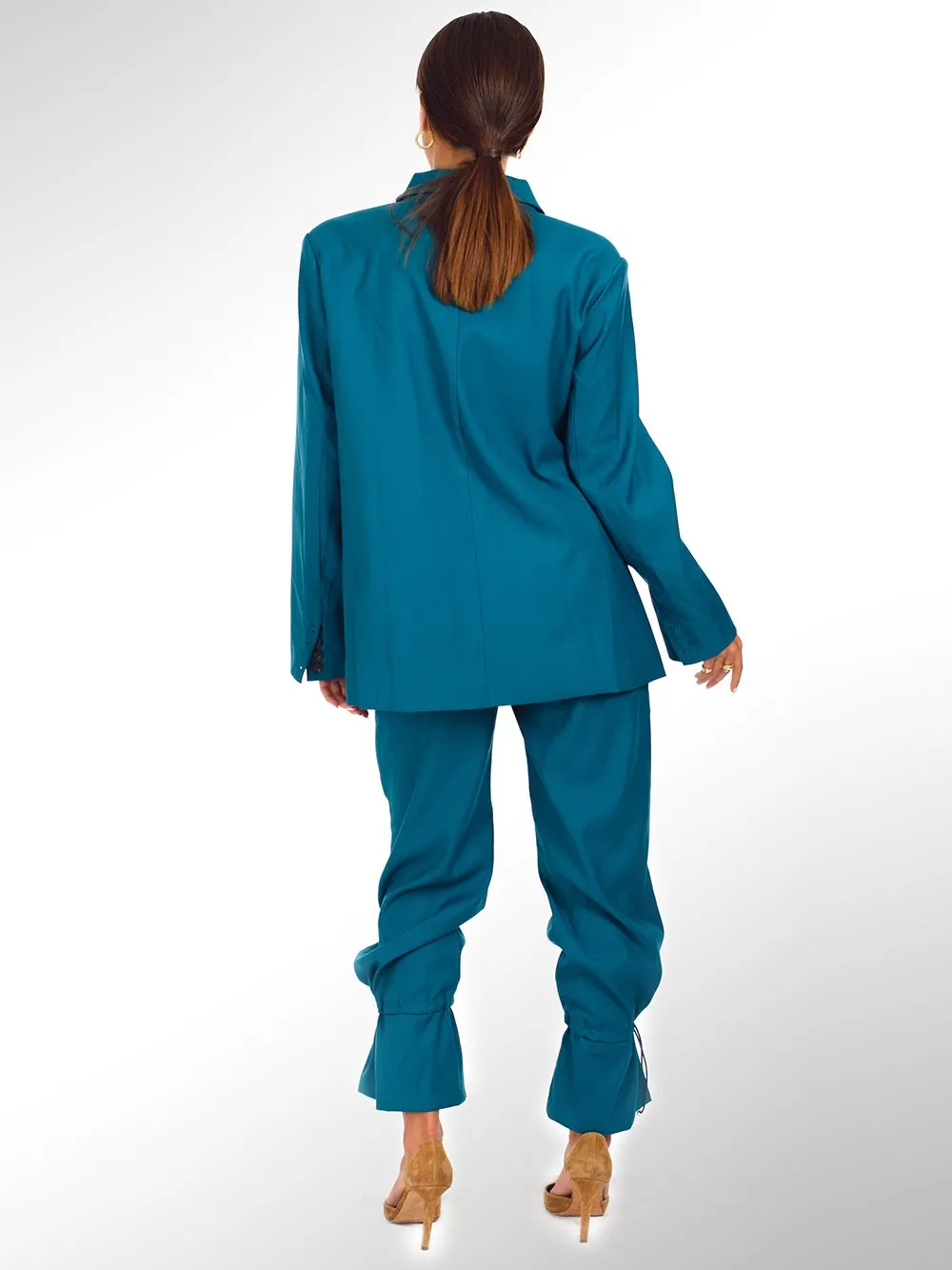 Drawstring Oversized Pantsuit