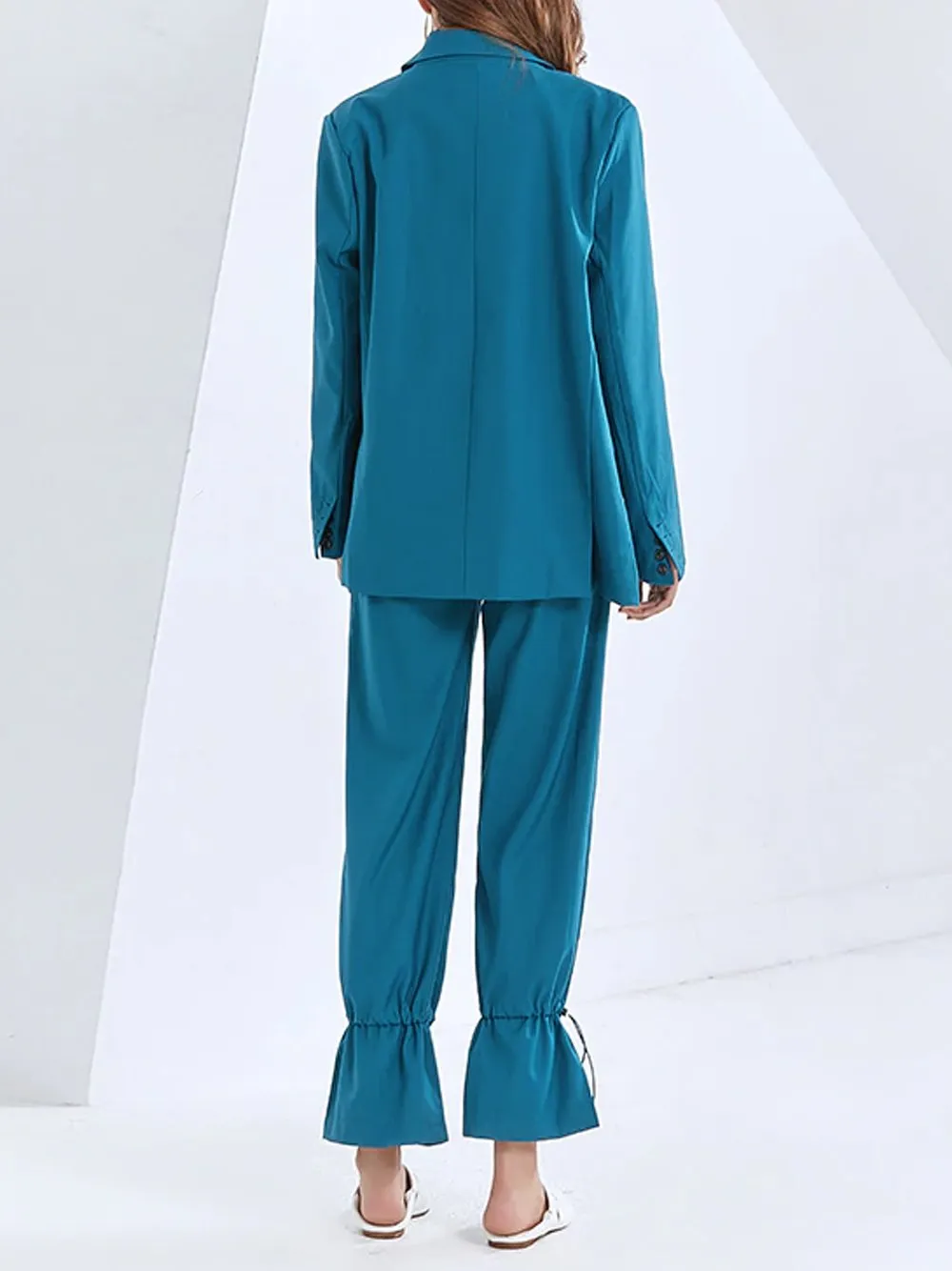 Drawstring Oversized Pantsuit