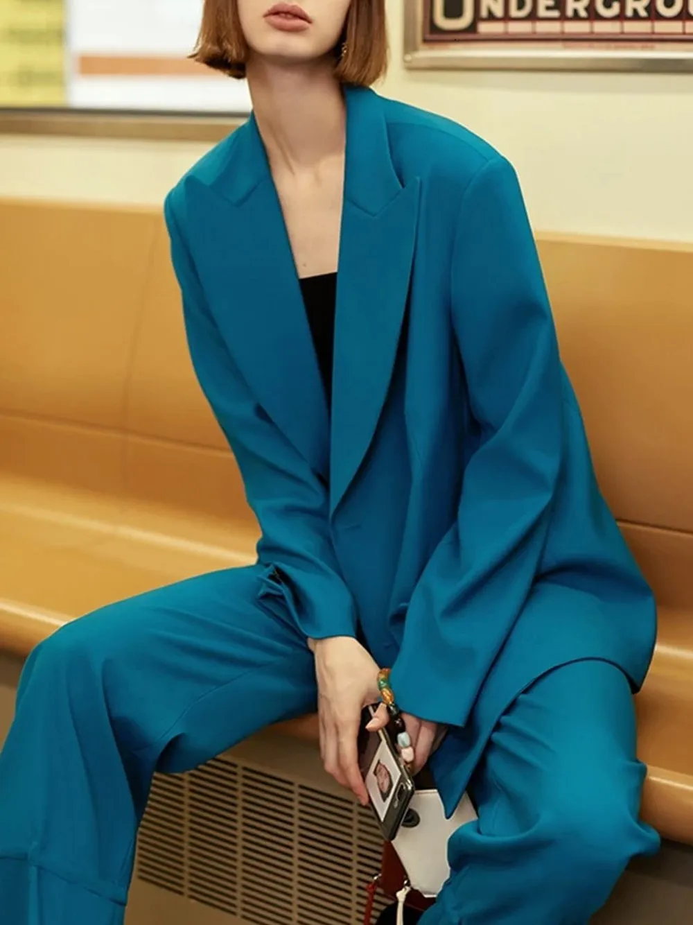 Drawstring Oversized Pantsuit