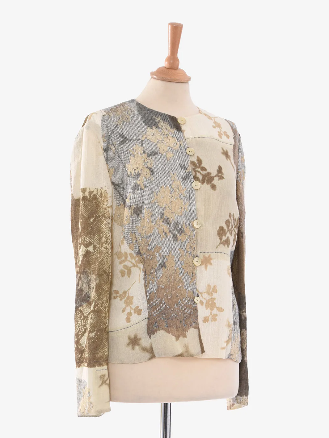 Emanuel Ungaro Completo in seta gonna e blusa pattern floreale