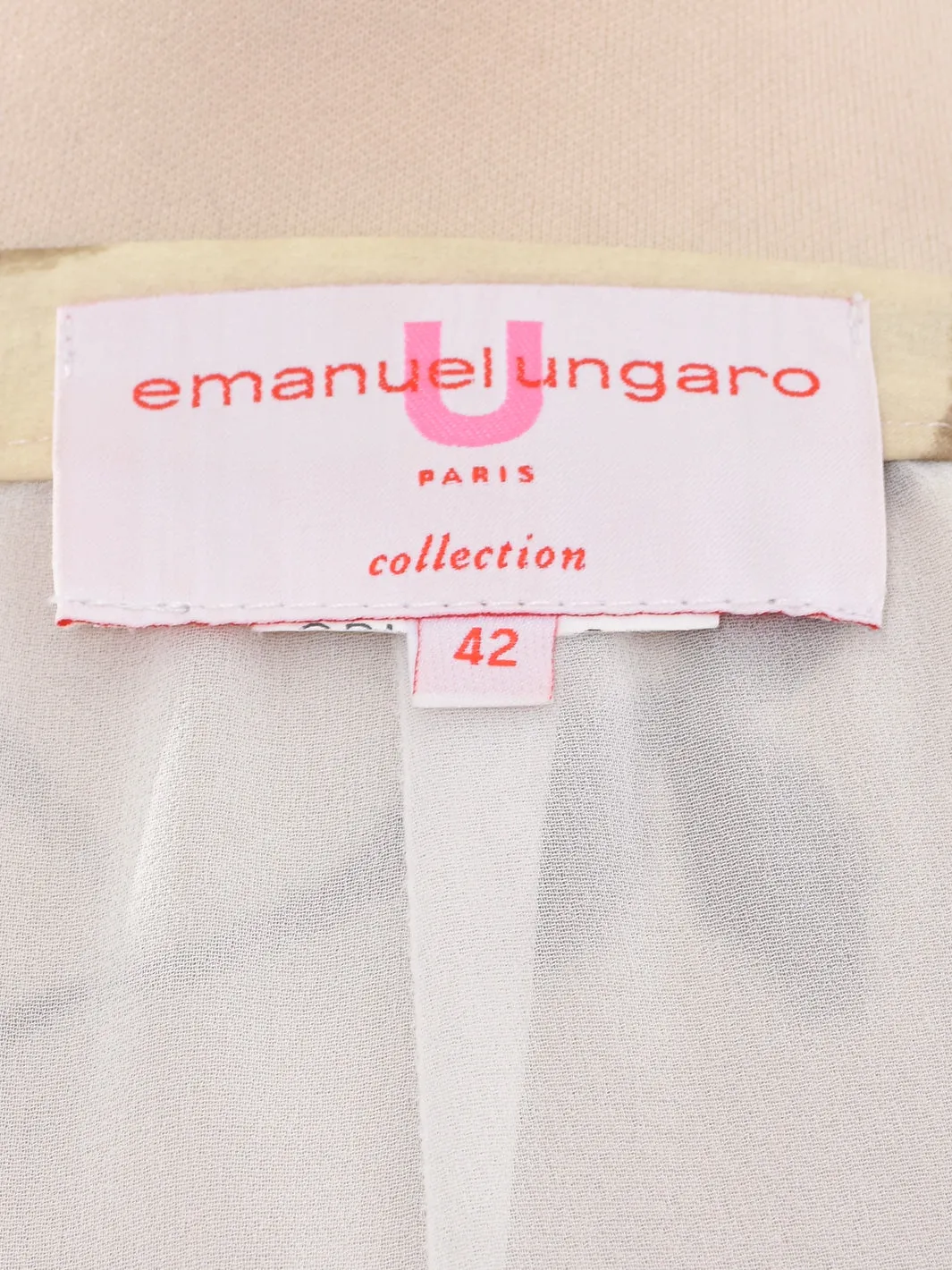 Emanuel Ungaro Completo in seta gonna e blusa pattern floreale