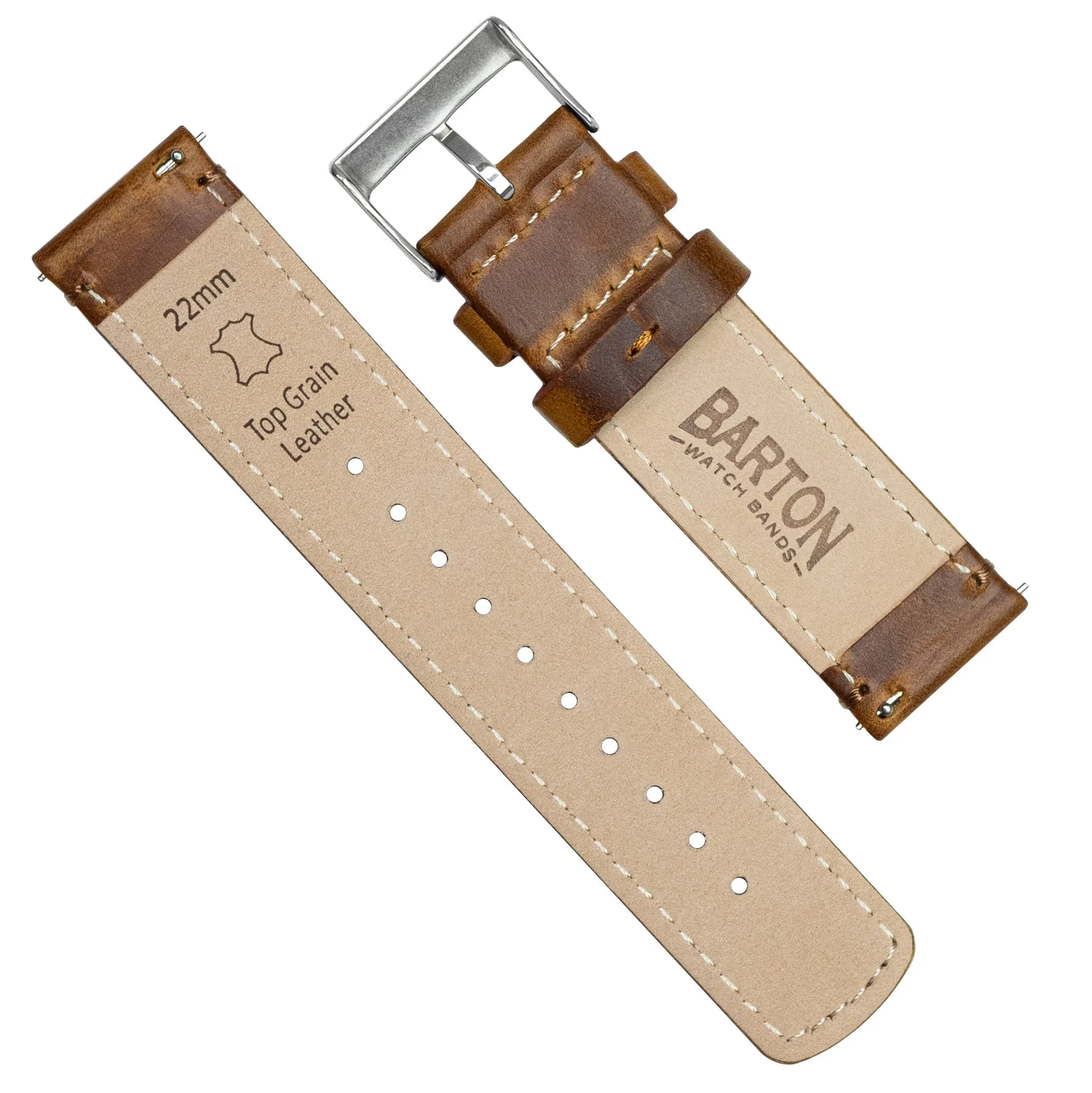 Fossil Gen 5 Weathered Brown Leather Watch Band