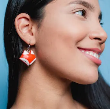 Fox Balsa Earrings