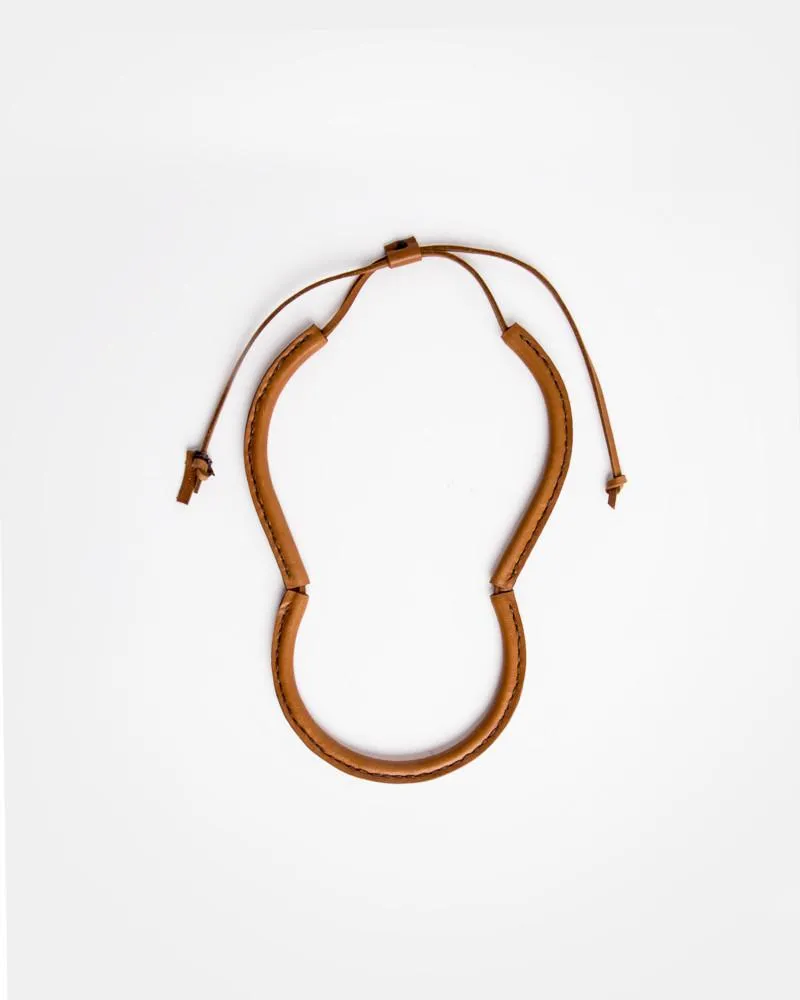 Freda Necklace in Saddle Brown