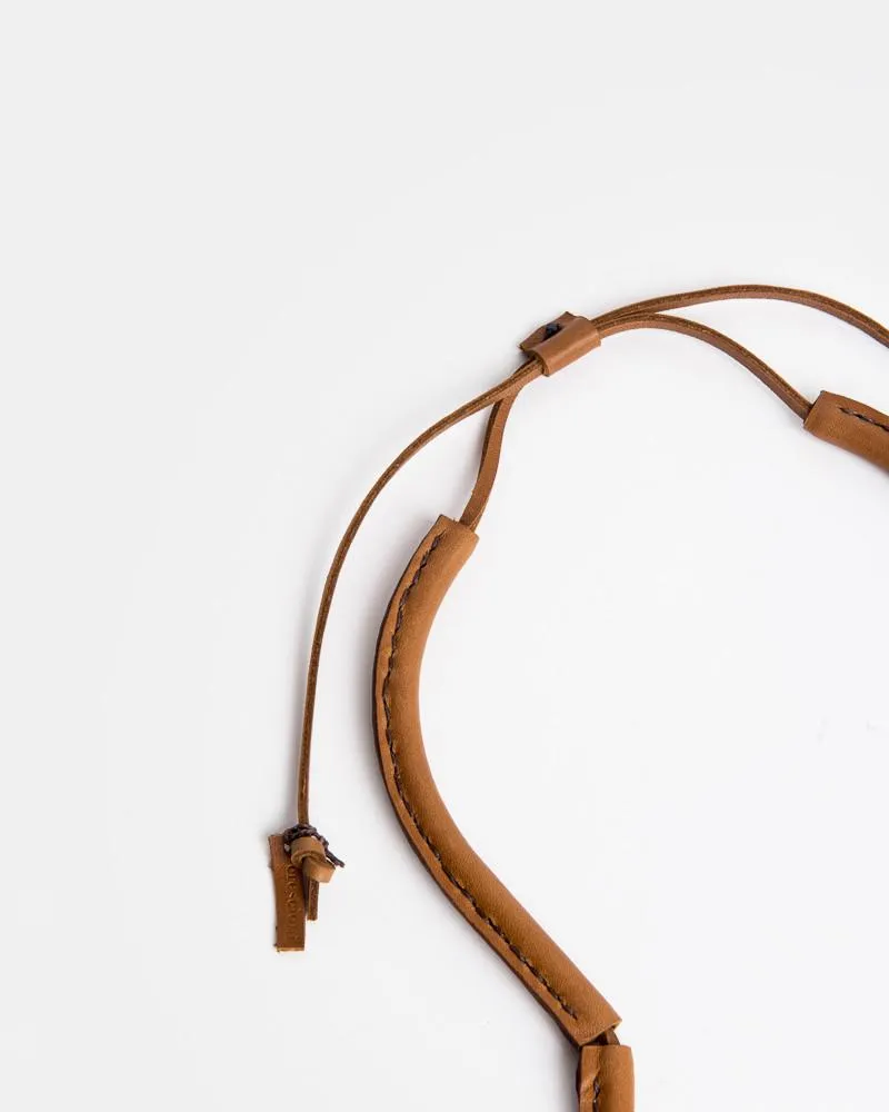 Freda Necklace in Saddle Brown