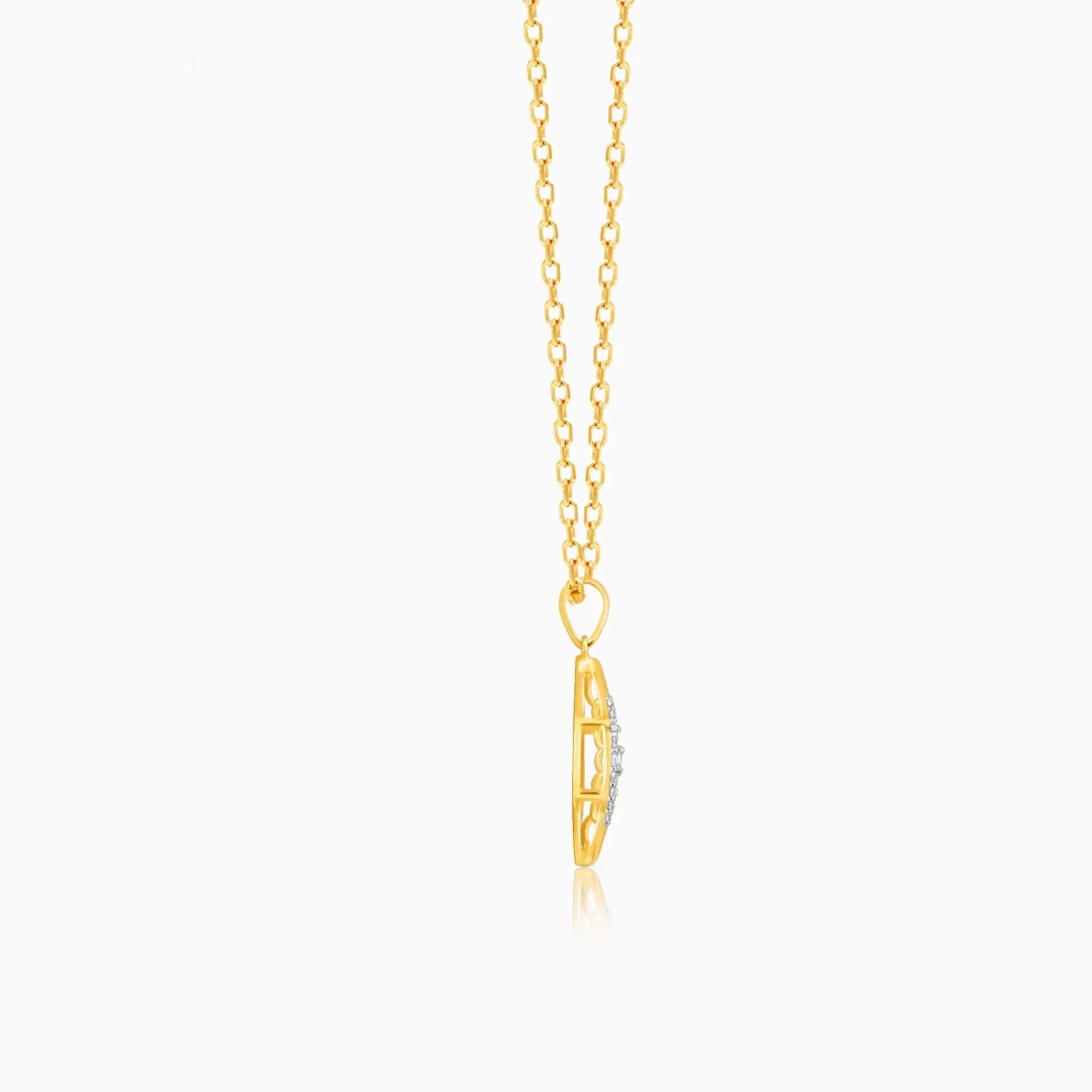 Gold Dreamy Tenderness Diamond Pendant