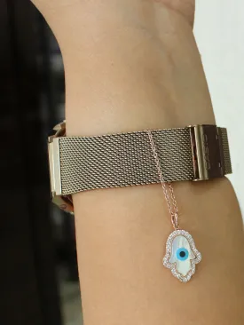 Hamsa Evil Eye Watch Charm