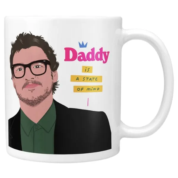 Hand Printed Ceramic Mug - Pedro Pascal