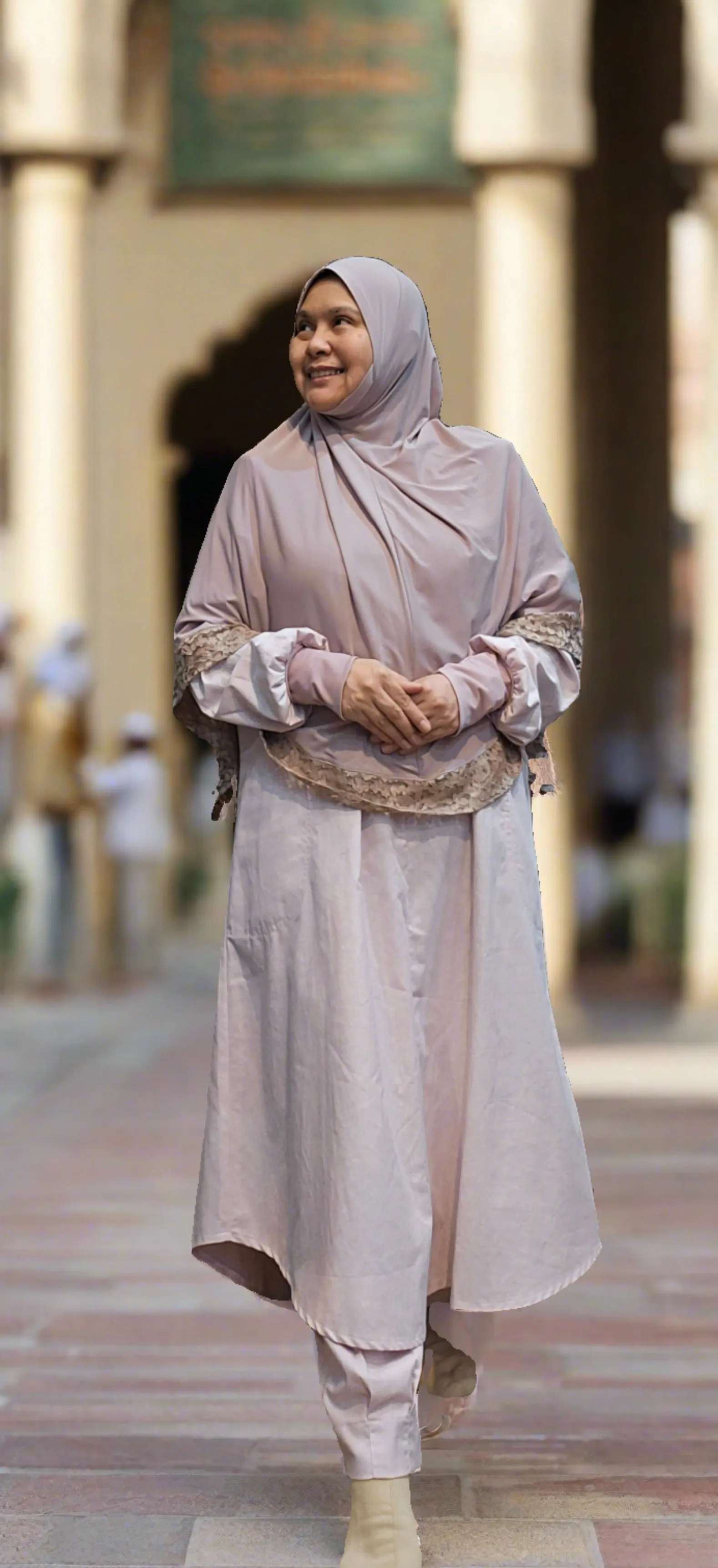 Ihram Pantsuit B ~ dusky pink