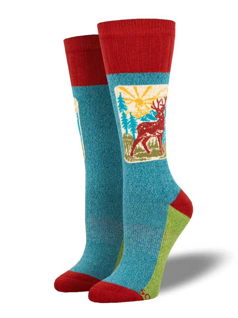 Ladies Outlands Oh Deer! Socks