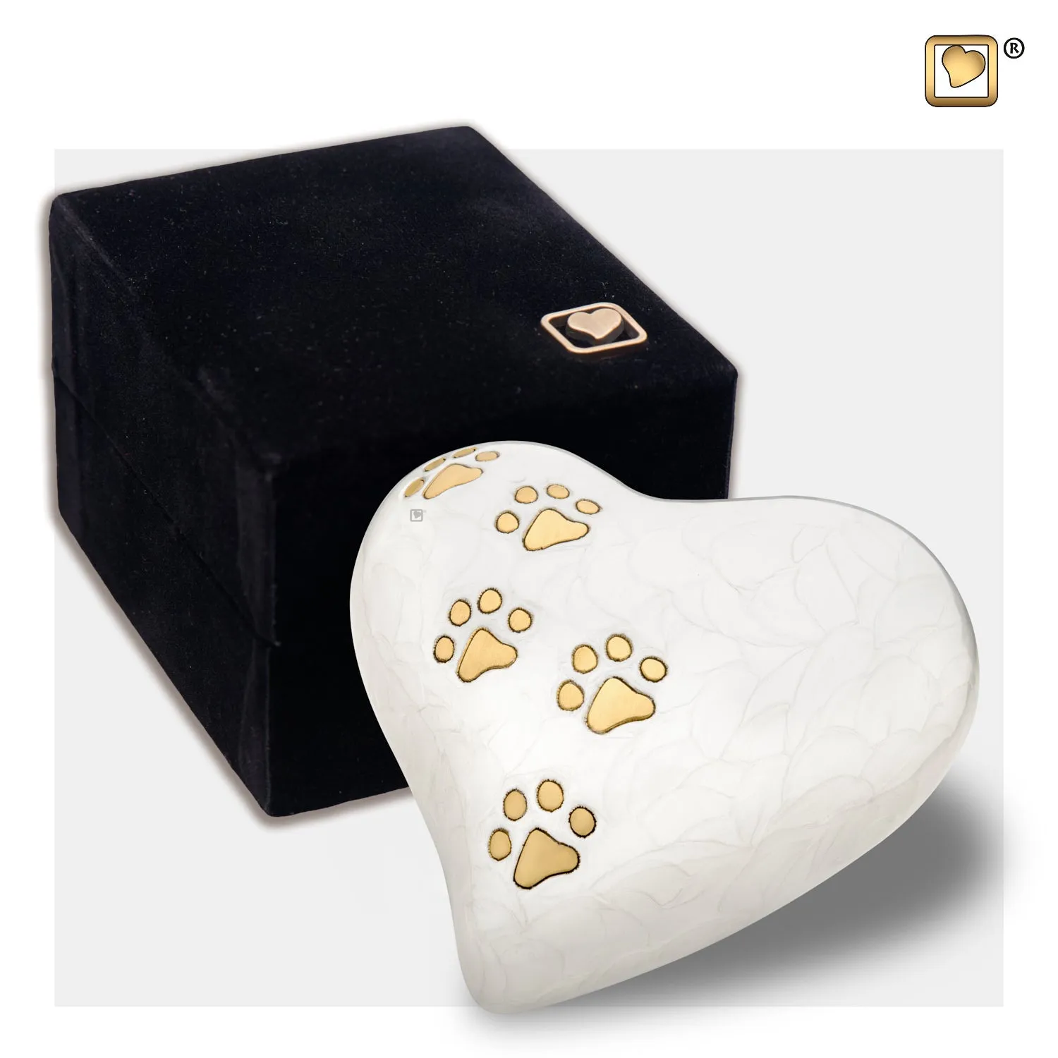 LovePaws™ Pearlescent White (Keepsake Heart) - P638K