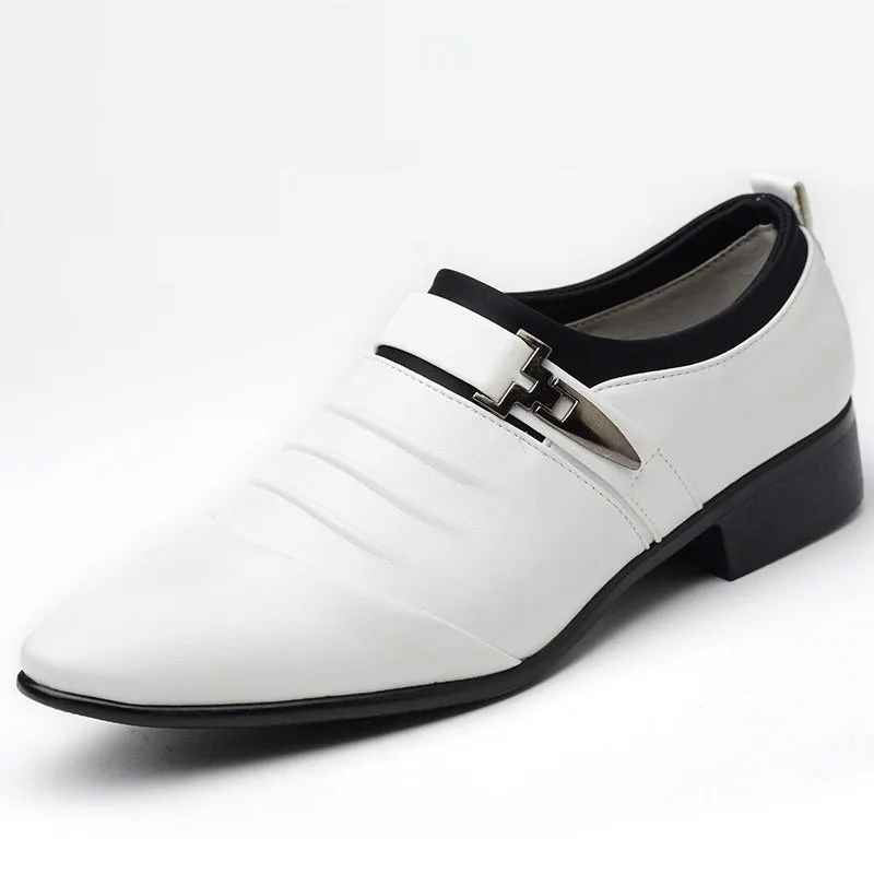 Men's Business Casual Leather Monk Shoes