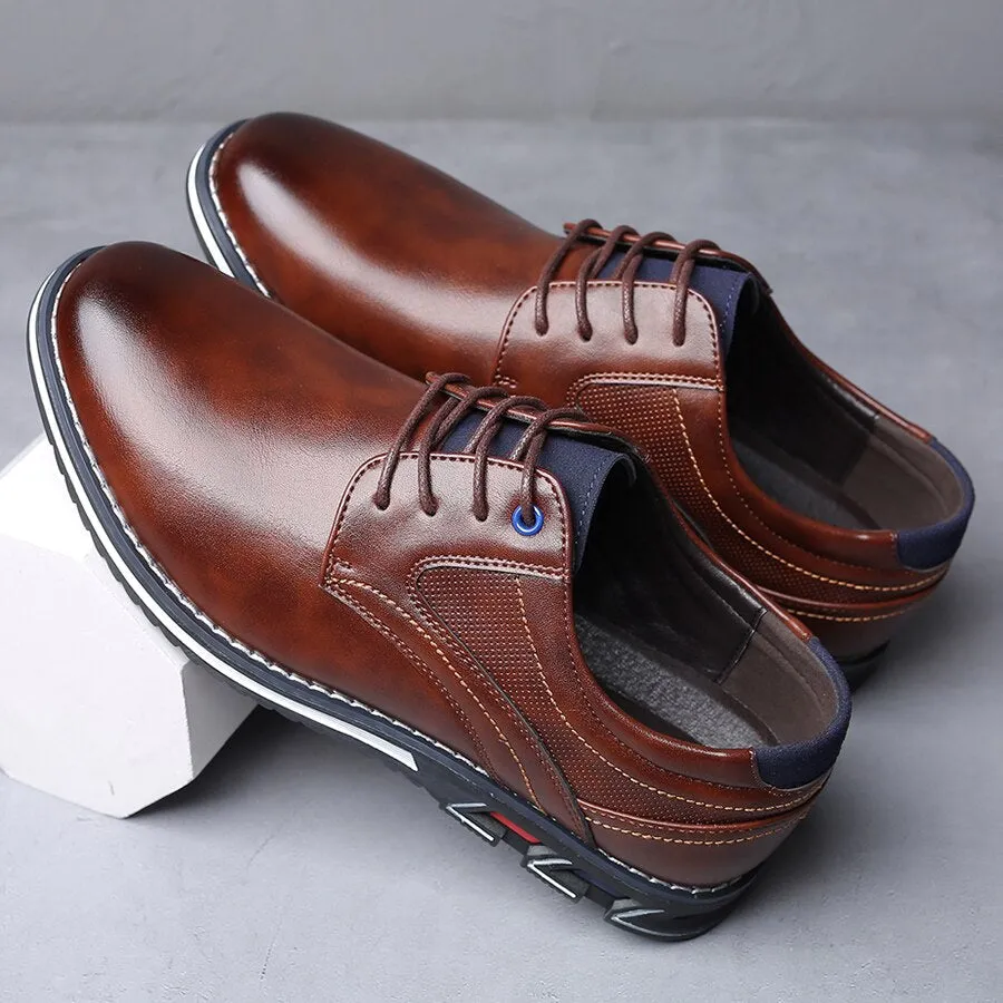 Men's Comfortable Leather Walking Office Shoes