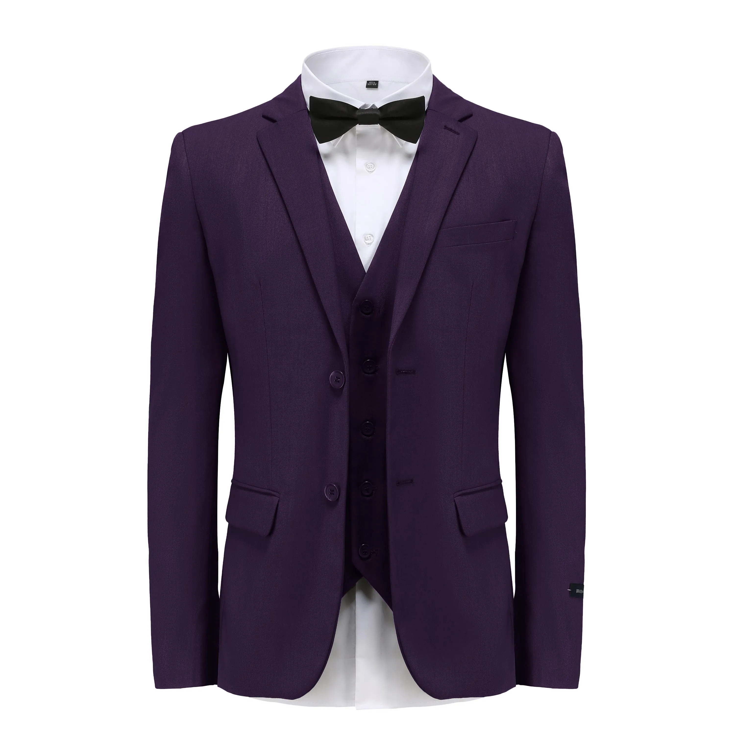 Men's Signature 3-Piece Slim Fit Suits (SAGE, PLUM, CARAMEL)