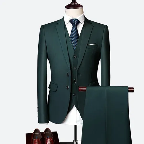 Men's Slim Fit Formal Occasion Suit - 3Pcs Set