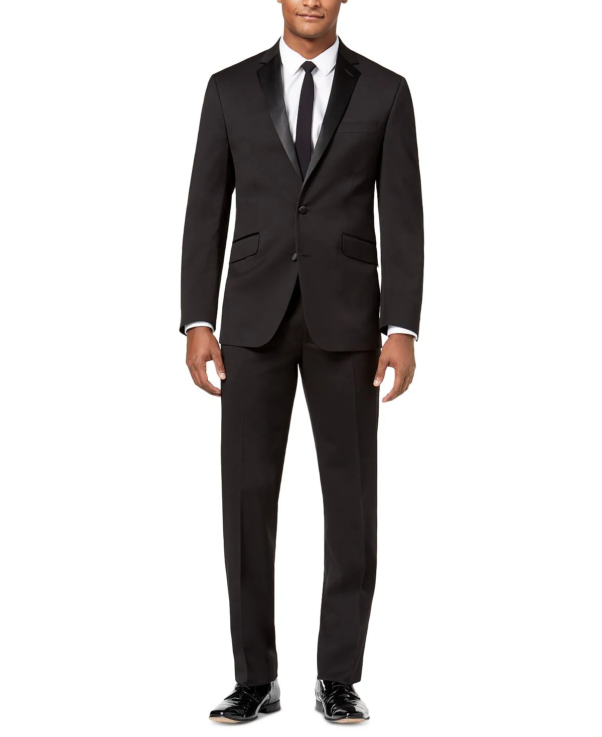 Men's tuxedo suit slim-fit ready flex tuxedo Kenneth Cole Reaction, black