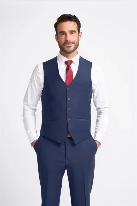 Men's Waistcoat Navy Blue Tailored Fit Vest