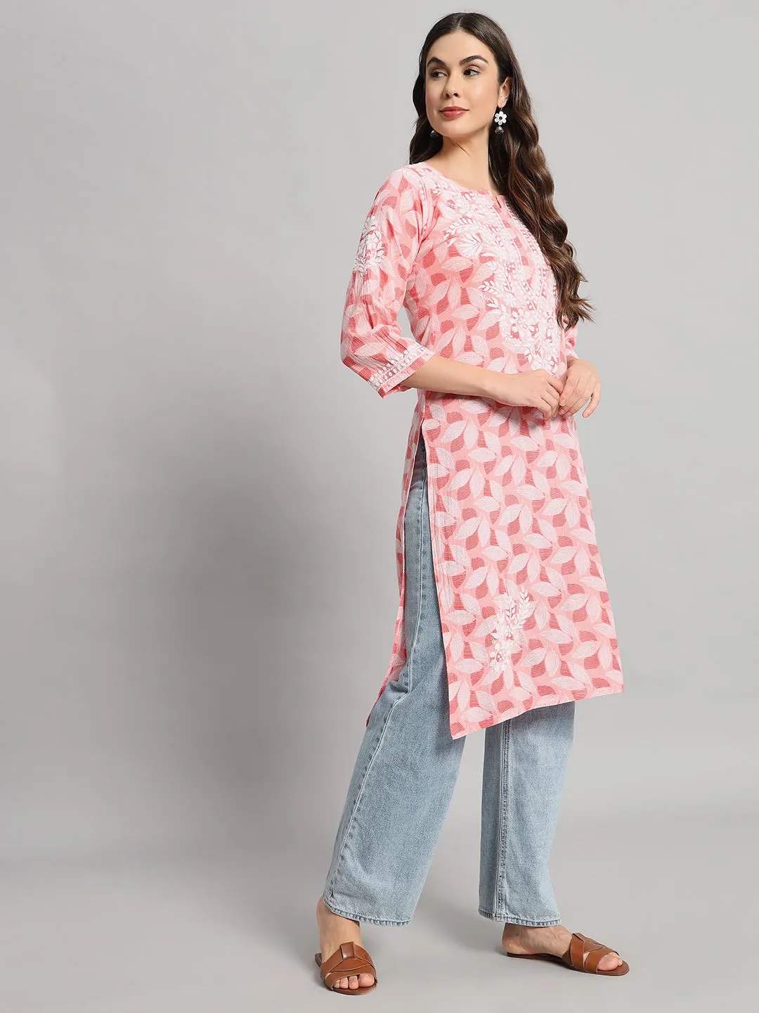 MULMUL PRINTED KURTI