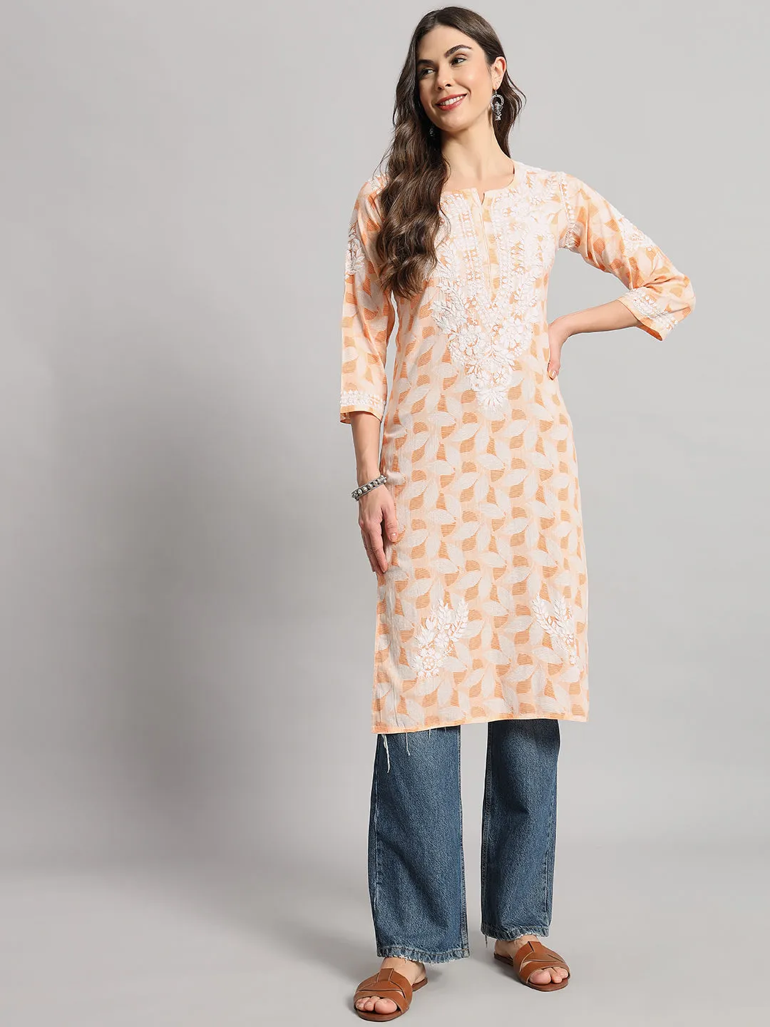 MULMUL PRINTED KURTI