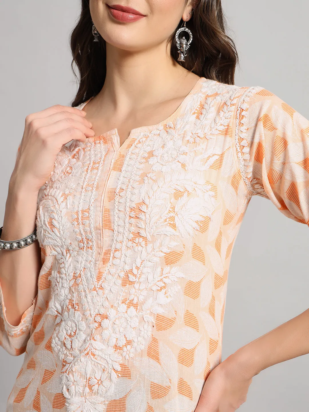 MULMUL PRINTED KURTI