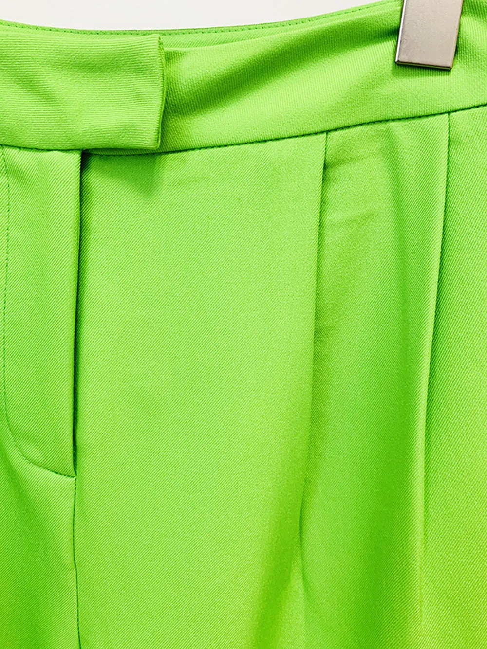 NAOMA Blazer & Flared Pants Set in Neon Green