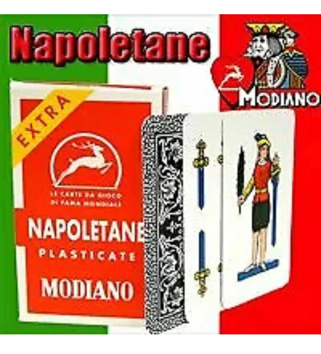 Napoletane 97/25 Modiano Regional Italian Playing Cards. Authentic Italian Deck.