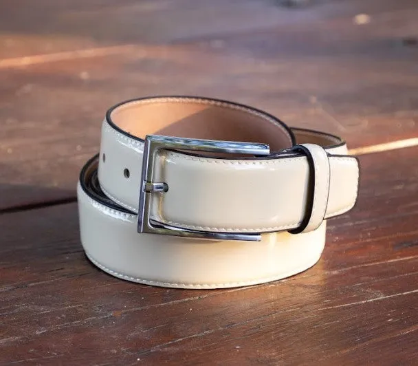 Patent Leather Belt Bone