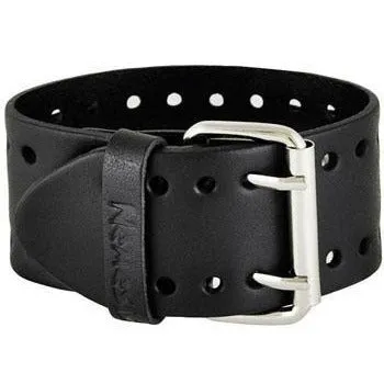 Perforated Black Leather Ladies Cuff