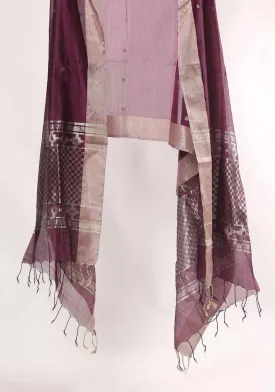 Silver Checkers Dupatta