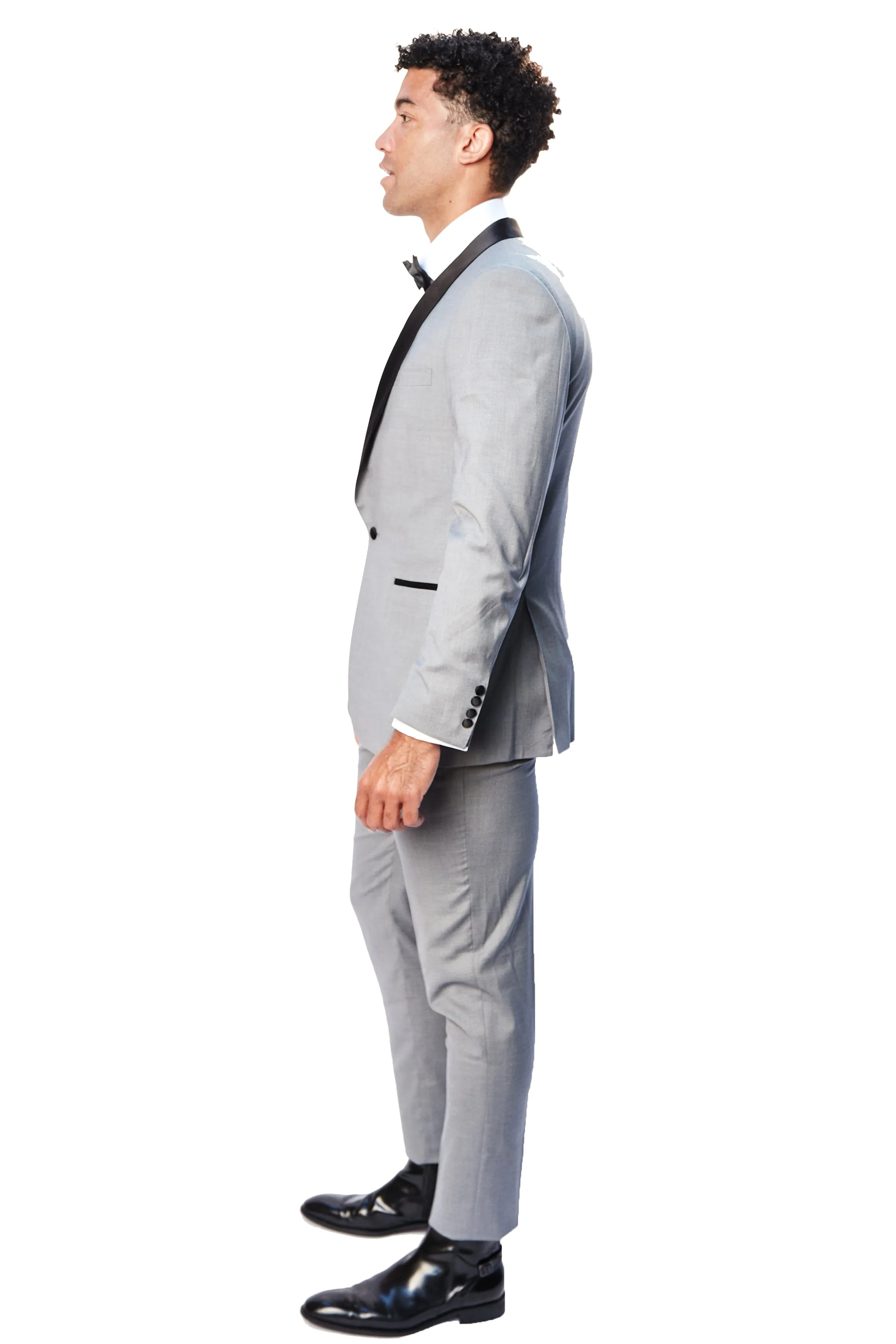 Stretch Tuxedo-Light Grey