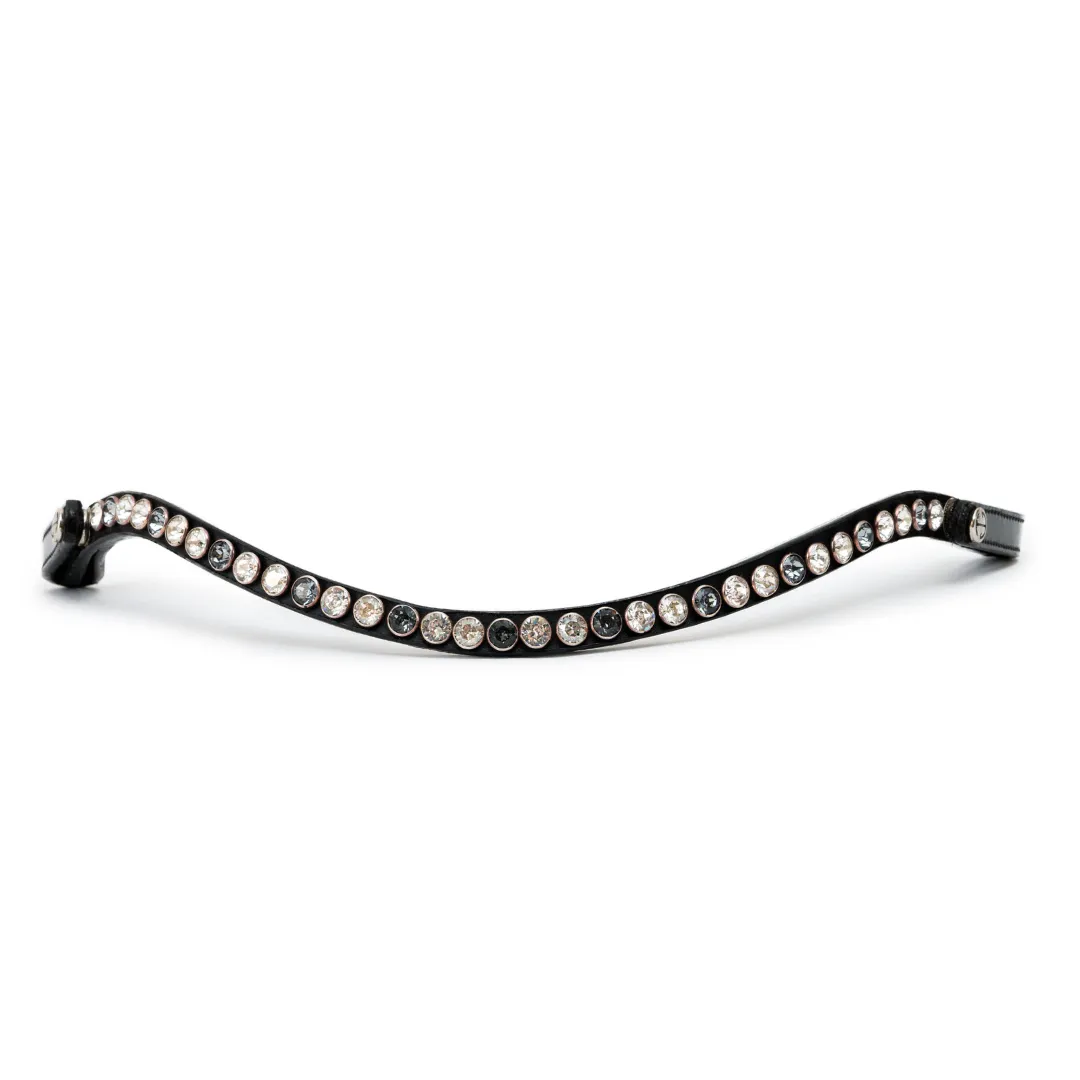 The Classic - Slimline Crystal Rivet Browband