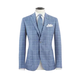 THE SKY BLUE OVERCHECK SUIT