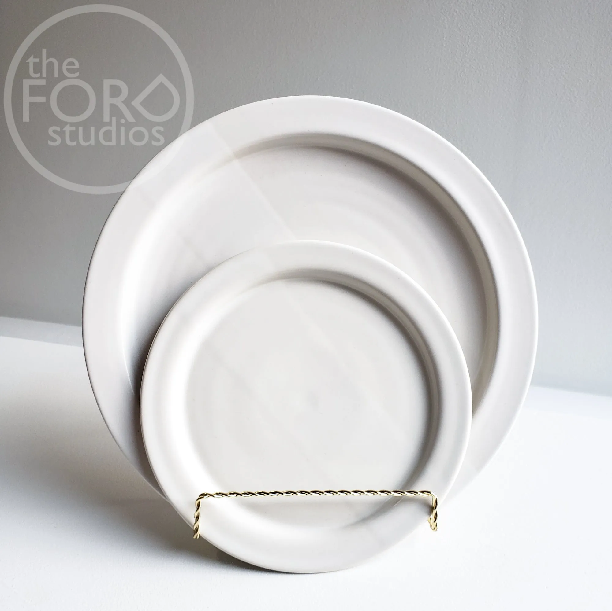 Traditional Dinner Plates by Jive Pottery