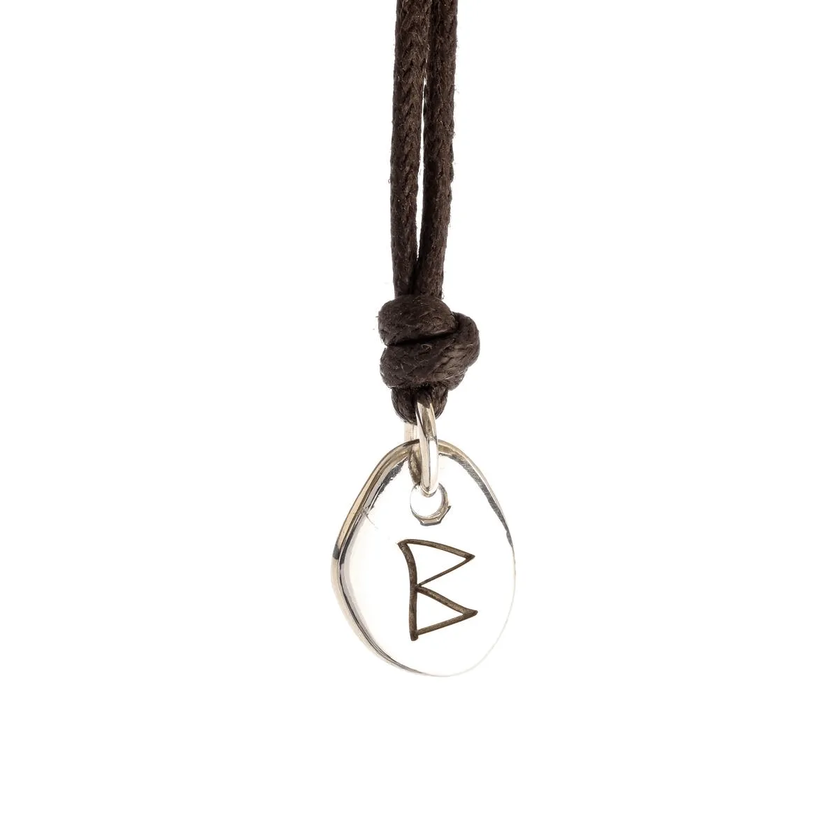 Travel Rune Leather or Vegan Cord Necklace