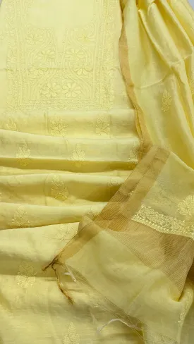 Unstiched chikankari 2peace suits