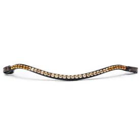 Valencia - Crystal Slimline Browband with Snaps